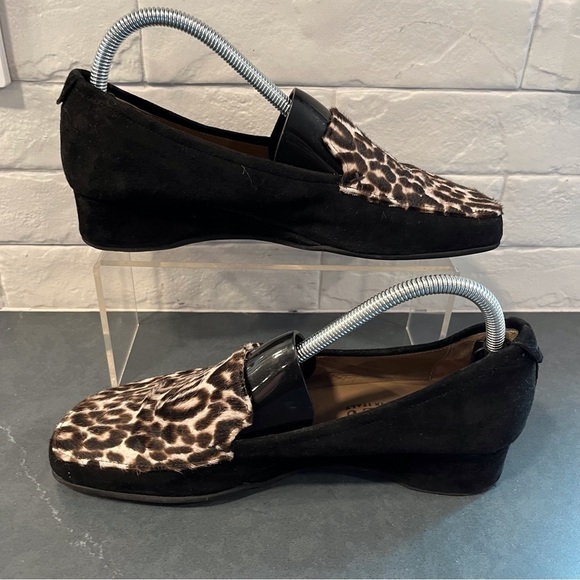 Anyi Lu sz 39.5 US 9 Leopard calf hair loafers Shoes - Picture 5 of 13